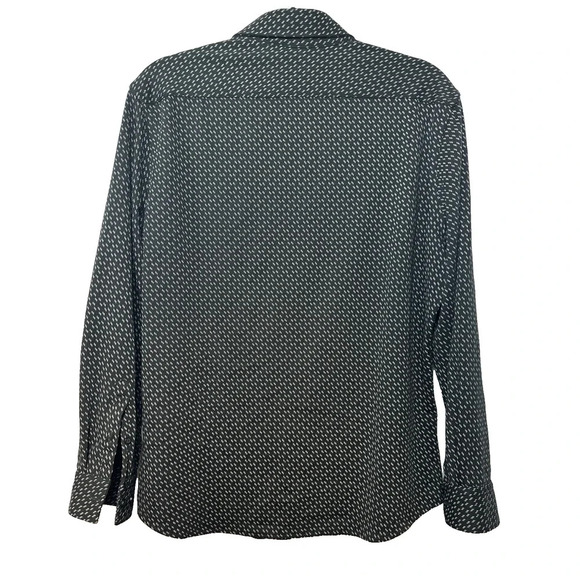 Express Button Up Men Sz M 15-15.5 Geometric Career Professional Business Casual - Picture 3 of 6